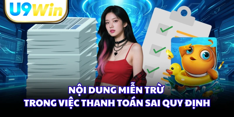 Nội dung miễn trừ trong việc thanh toán sai quy định